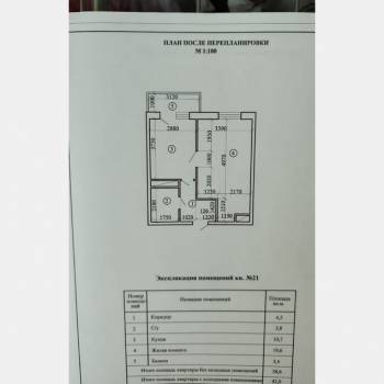 Продается 1-комнатная квартира, 42 м²