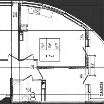 Продается 2-х комнатная квартира, 58,6 м²