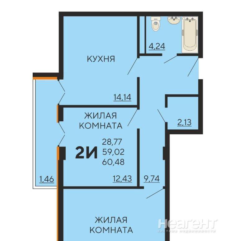 Продам 2-к квартиру, ЖК Краски, п. Краснодарский, ул. Краеведа Соловьева