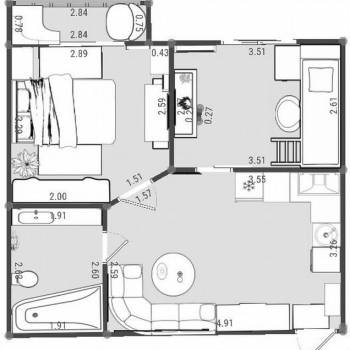 Продается 1-комнатная квартира, 39 м²