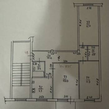 Продается 3-х комнатная квартира, 60 м²