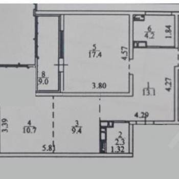 Продается 3-х комнатная квартира, 80 м²