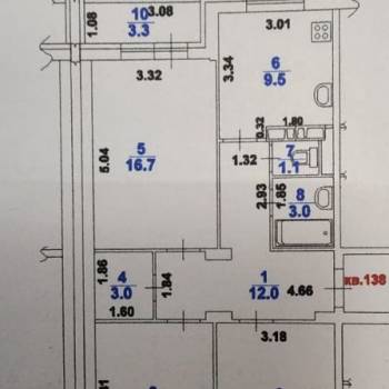 Продается 3-х комнатная квартира, 80 м²
