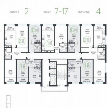 Продается 1-комнатная квартира, 22,7 м²