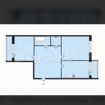 Продается 2-х комнатная квартира, 73 м²