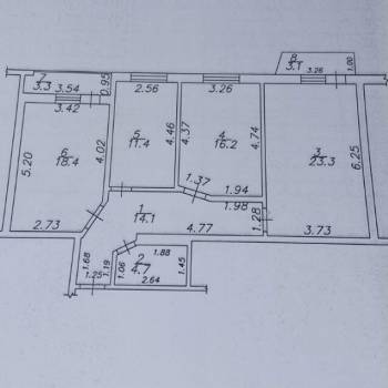 Продается 3-х комнатная квартира, 88,1 м²