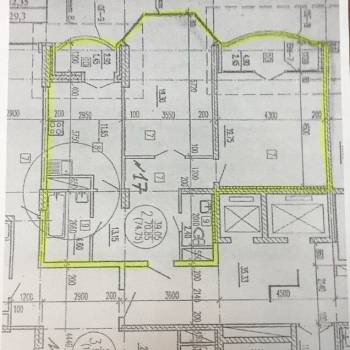 Продается 2-х комнатная квартира, 74 м²