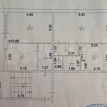 Продается 3-х комнатная квартира, 62,1 м²