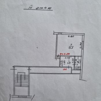 Продается 1-комнатная квартира, 24,9 м²
