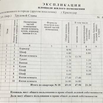 Продается 3-х комнатная квартира, 69,1 м²