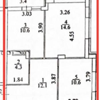 Продается 2-х комнатная квартира, 56 м²