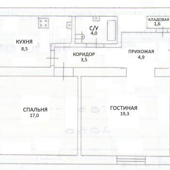 Продается 2-х комнатная квартира, 57 м²