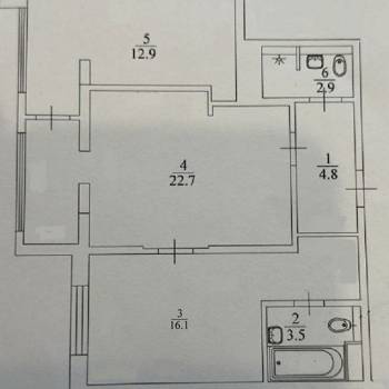 Продается 2-х комнатная квартира, 63,1 м²