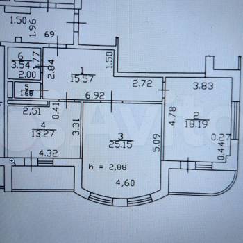 Продается 2-х комнатная квартира, 87,8 м²