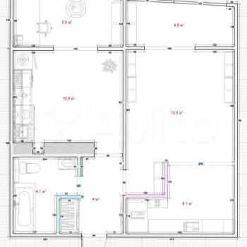 Продается 1-комнатная квартира, 39,1 м²