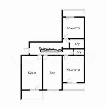 Продается 3-х комнатная квартира, 101 м²