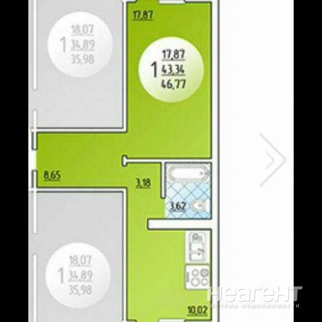 Продажа 1-комн. квартиры, ЖК Восточно-Кругликовский (ул. Черкасская)