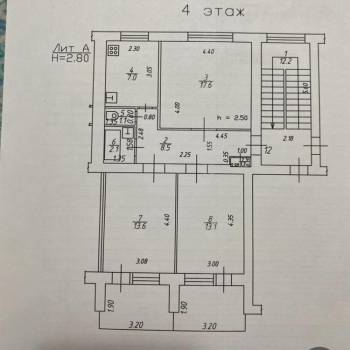Продается 3-х комнатная квартира, 63,7 м²