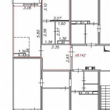 Продается 1-комнатная квартира, 43,2 м²