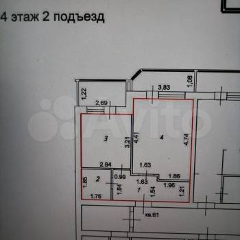 Продается 1-комнатная квартира, 43 м²