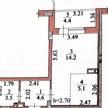Продается 1-комнатная квартира, 27,4 м²