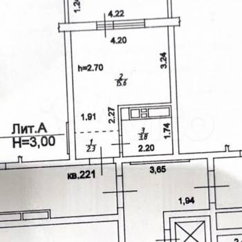 Продается 1-комнатная квартира, 23 м²