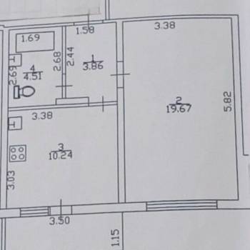 Продается 1-комнатная квартира, 40 м²