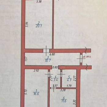 Продается 2-х комнатная квартира, 69,3 м²