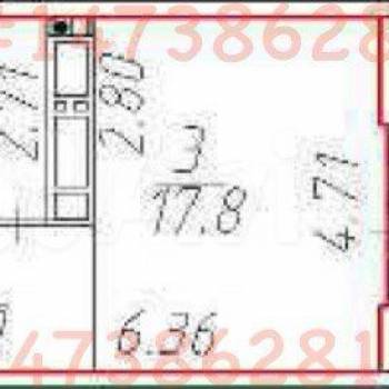 Продается 1-комнатная квартира, 34 м²