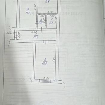 Продается 2-х комнатная квартира, 67,1 м²