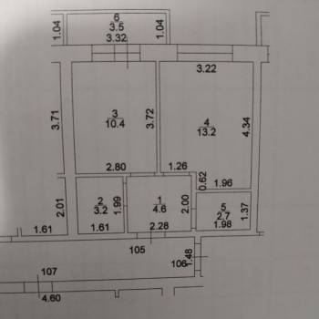 Продается 1-комнатная квартира, 34,1 м²
