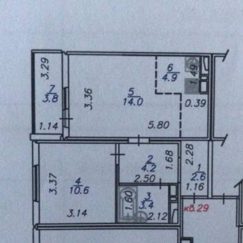 Продается 1-комнатная квартира, 39,7 м²