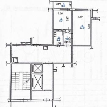 Продается 1-комнатная квартира, 34,5 м²