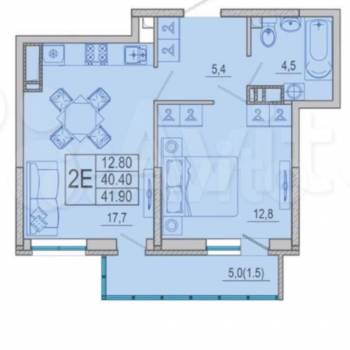Сдается 1-комнатная квартира, 42 м²