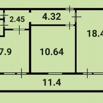 Продается 2-х комнатная квартира, 47,7 м²