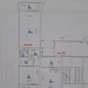 Продается 2-х комнатная квартира, 55 м²