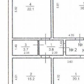Продается 1-комнатная квартира, 44,7 м²