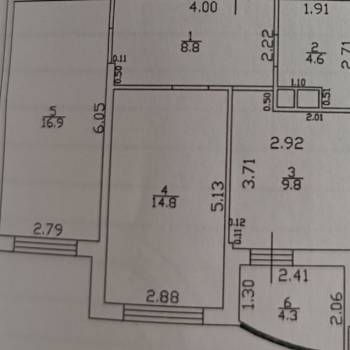 Продается 2-х комнатная квартира, 60 м²