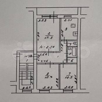Продается 3-х комнатная квартира, 65,9 м²
