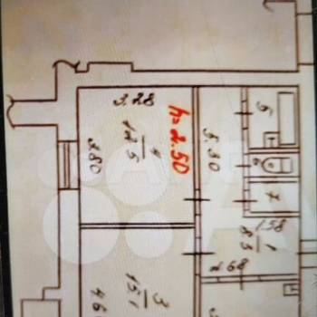 Продается 2-х комнатная квартира, 50,5 м²
