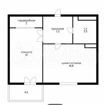 Продается 2-х комнатная квартира, 57 м²