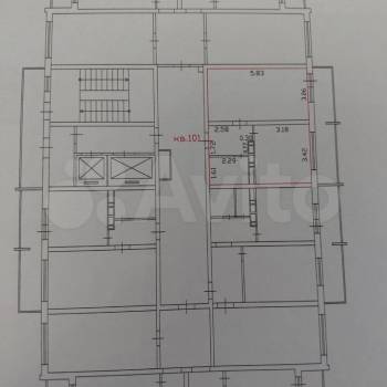 Продается 1-комнатная квартира, 36,6 м²