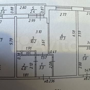 Продается 1-комнатная квартира, 37,2 м²
