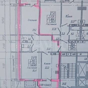 Продается 2-х комнатная квартира, 60 м²