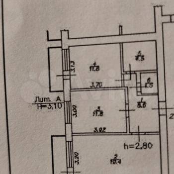 Продается 2-х комнатная квартира, 55,4 м²