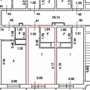 Продается 1-комнатная квартира, 19,1 м²
