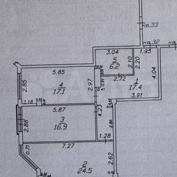 Продается 2-х комнатная квартира, 82 м²