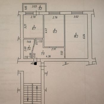 Продается 2-х комнатная квартира, 53 м²