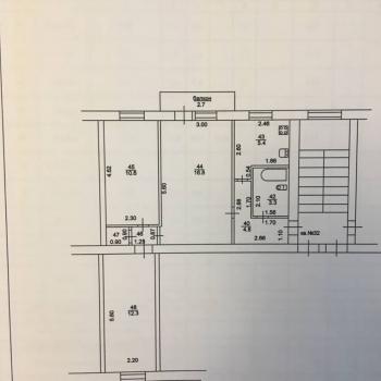 Продается 3-х комнатная квартира, 55,1 м²