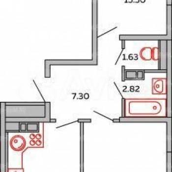 Продается 2-х комнатная квартира, 64,9 м²